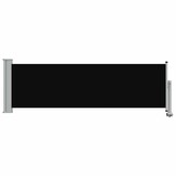 Uittrekbaar Tuinscherm 80x300 cm Zwart - 34% Korting!