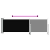 Uittrekbaar Tuinscherm 80x300 cm Zwart - 34% Korting!