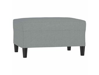 Voetenbank Stof Lichtgrijs 70x55x41 cm - 34% Korting
