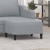 Voetenbank Stof Lichtgrijs 70x55x41 cm - 34% Korting
