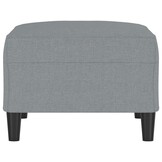 Voetenbank Stof Lichtgrijs 70x55x41 cm - 34% Korting