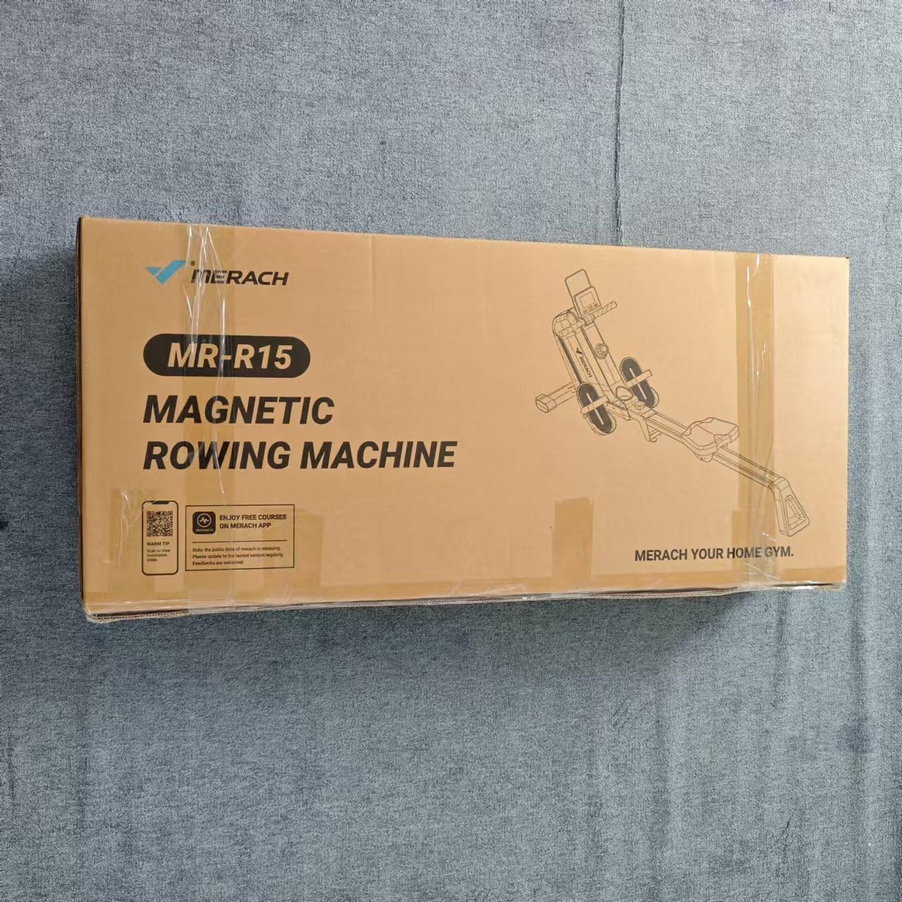 Kürek Makinesi, MERACH Bluetooth Manyetik Kürek Makinesi, Çift Kaydırmalı Raylı, 16 Seviye Elektromanyetik Direnç, Maksimum 158,8 kg Ağırlık Kapasitesi, Uygulama Uyumlu, Evde Kullanım için Kürek
