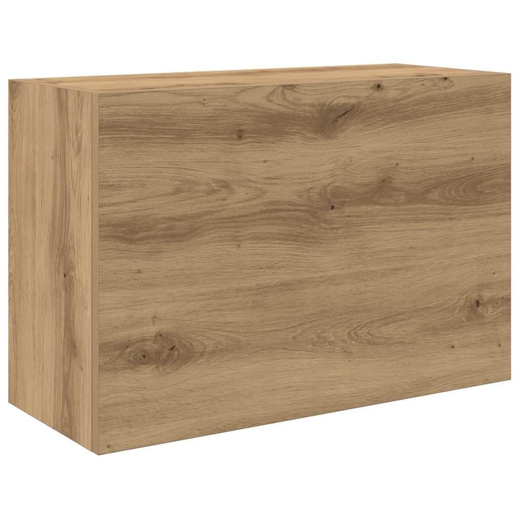 vidaXL Badkamerwandkast 60x25x40 cm bewerkt hout artisanaal eikenkleur