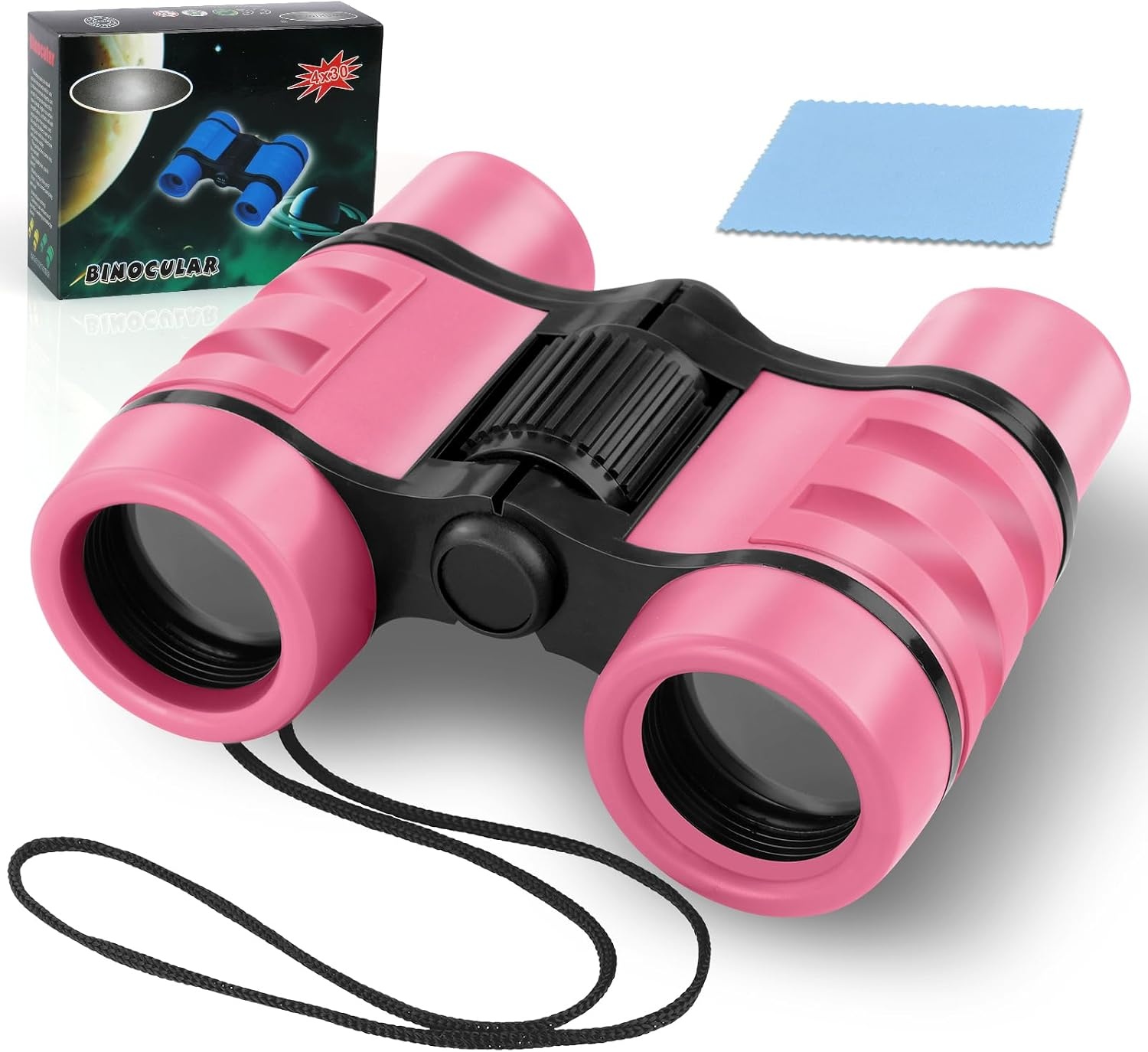OSDUE Kindertelescoop Buitenspeelgoed, 4x30 Hoge Resolutie Verrekijker voor Kinderspeelgoed Educatief Leren Kinderverrekijker voor buitenspelen, Cadeaus voor jongens en meisjes van 3-12 jaar oud