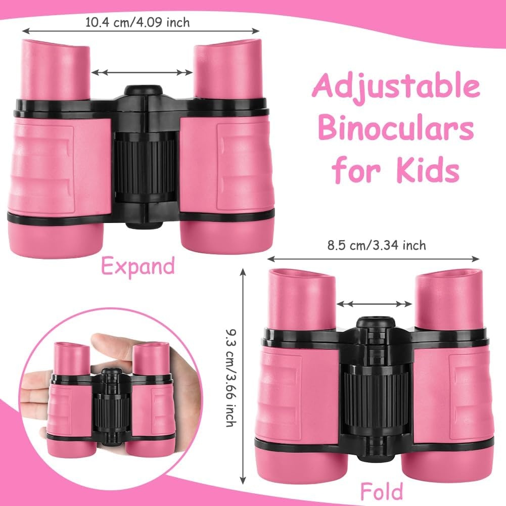 OSDUE Kindertelescoop Buitenspeelgoed, 4x30 Hoge Resolutie Verrekijker voor Kinderspeelgoed Educatief Leren Kinderverrekijker voor buitenspelen, Cadeaus voor jongens en meisjes van 3-12 jaar oud
