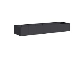 Plantenbak Staal Zwart 280x80x40 cm - 35% Korting