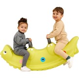 Big Sammy Rocker Children's Rocker for 1 - 3 People with Cute Back Scales and Sturdy Handles, Load Capacity up to 50 kg, for Children from 12 Months, Green