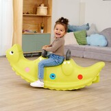 Big Sammy Rocker Children's Rocker for 1 - 3 People with Cute Back Scales and Sturdy Handles, Load Capacity up to 50 kg, for Children from 12 Months, Green