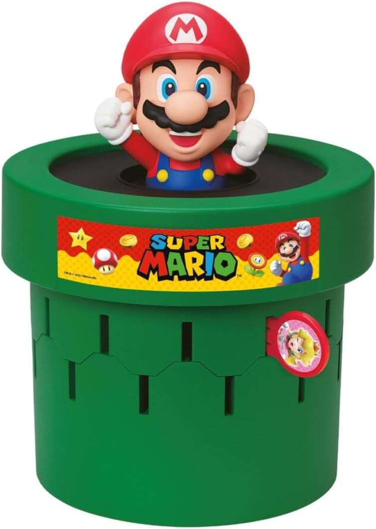 TOMY Pop Up Super Mario Board Game | 2-4 Players | Boys & Girls Aged 4 and Up | Family & Preschool Game