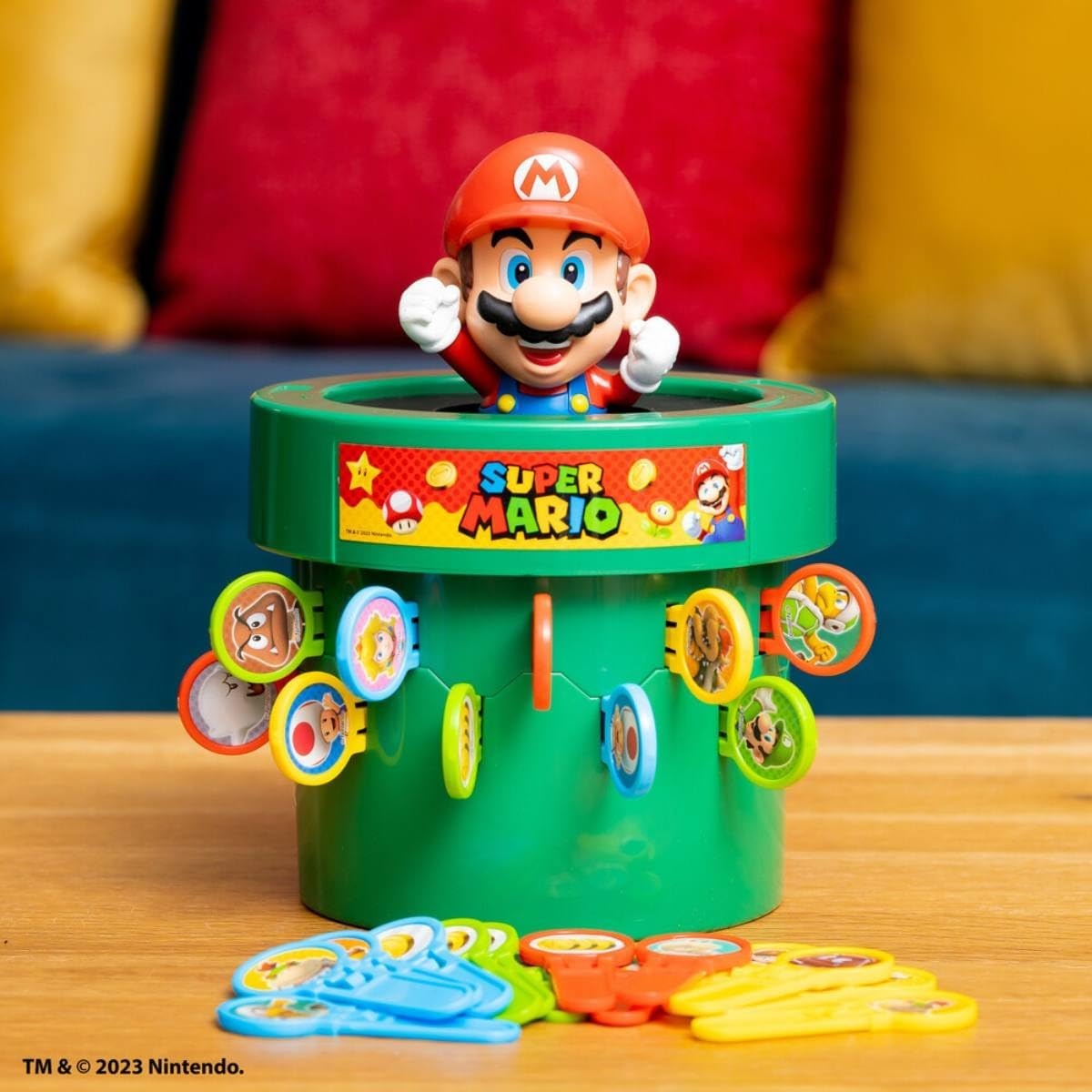 TOMY Pop Up Super Mario Board Game | 2-4 Players | Boys & Girls Aged 4 and Up | Family & Preschool Game