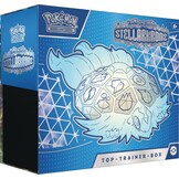 Pokémon - Verzamelkaartspel: Top Trainer-Box Karmesin & Purpur – Stellarkrone (1 full-screen promokaart, 9 boosterpacks & premium accessoires)