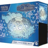 Pokémon - Verzamelkaartspel: Top Trainer-Box Karmesin & Purpur – Stellarkrone (1 full-screen promokaart, 9 boosterpacks & premium accessoires)