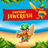 PIRATIX King Croc - scharnierende krokodil voor het vangen van piratix en schatkist - bevat 1 krokodil, 1 exclusieve schat, 2 extra gouden schatten, 1 exclusieve piratix en 1 accessoire