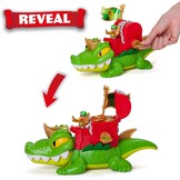 PIRATIX King Croc - scharnierende krokodil voor het vangen van piratix en schatkist - bevat 1 krokodil, 1 exclusieve schat, 2 extra gouden schatten, 1 exclusieve piratix en 1 accessoire