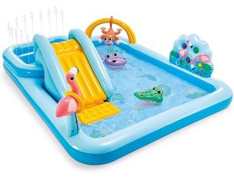 Intex Jungle Adventure Speelcentrum Blauw - 244 x 198 x 71 cm