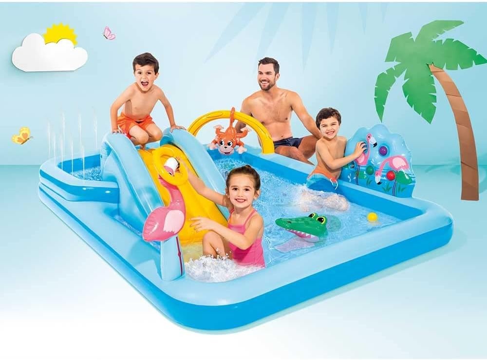 Intex Jungle Adventure Speelcentrum Blauw - 244 x 198 x 71 cm