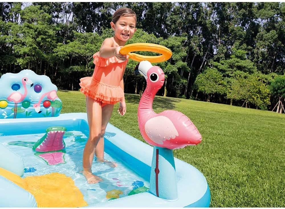 Intex Jungle Adventure Speelcentrum Blauw - 244 x 198 x 71 cm