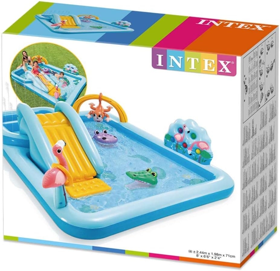 Intex Jungle Adventure Speelcentrum Blauw - 244 x 198 x 71 cm