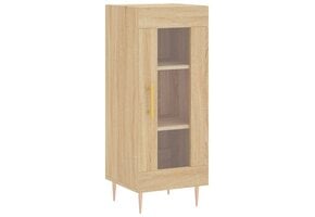 VidaXL Dressoir 34,5x34x90 cm Sonoma Eiken Bewerkt Hout - 46% Korting