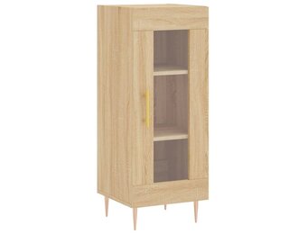 vidaXL Dressoir 34,5x34x90 cm bewerkt hout sonoma eiken