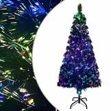 vidaXL Kunstkerstboom met standaard 180 cm glasvezel groen