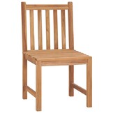 vidaXL Tuinstoelen 2 st massief teakhout