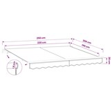 vidaXL Vervangingsdoek voor zonnescherm Beige 235 x 195 cm Polyester