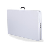 Klaptafel voor buiten 240 x 70 cm Wit – Opvouwbaar tot koffer