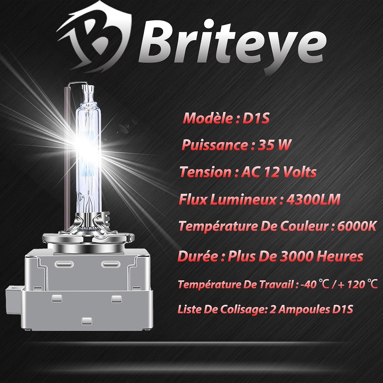Xenon HID Autolamp D1S 35W 6000K Wit 12V (set van 2)