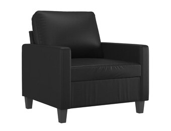 vidaXL Fauteuil Kunstleer Zwart 60 cm - 47% Korting
