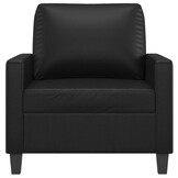 vidaXL Fauteuil Kunstleer Zwart 60 cm - 47% Korting