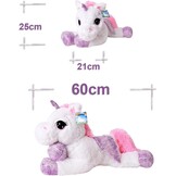 TE-Trend Zachte stoffen eenhoorn 60 cm - creatieve knuffeleenhoorn voor behaaglijke uren en magische avonturen