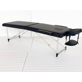 Zwarte Massagetafel 3-delig Aluminium 185x70cm - 39% Korting