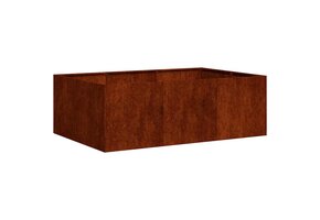 Plantenbak Staal 120x80x40 cm Roestig - 54% Korting