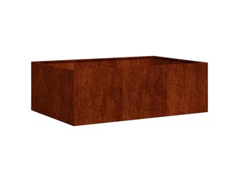 vidaXL Plantenbak roestig 120x80x40 cm weervast staal