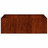 vidaXL Plantenbak roestig 120x80x40 cm weervast staal