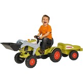 BIG Claas Celtis Loader met aanhanger, kindertractoren, speelgoed met precisie-kettingaandrijving, 3-voudig verstelbare zitting, tot 50 kg, Claas-licentie, voor kinderen vanaf 3 jaar