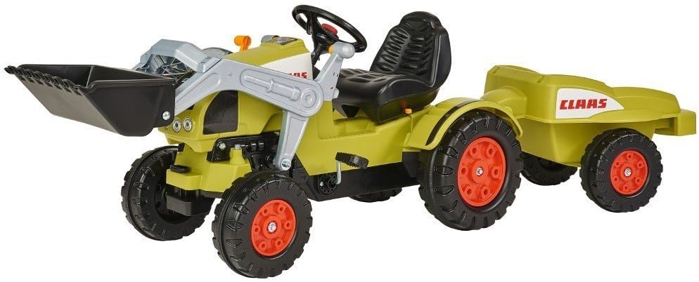 BIG Claas Celtis Loader met aanhanger, kindertractoren, speelgoed met precisie-kettingaandrijving, 3-voudig verstelbare zitting, tot 50 kg, Claas-licentie, voor kinderen vanaf 3 jaar