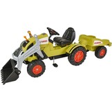 BIG Claas Celtis Loader met aanhanger, kindertractoren, speelgoed met precisie-kettingaandrijving, 3-voudig verstelbare zitting, tot 50 kg, Claas-licentie, voor kinderen vanaf 3 jaar