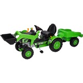 BIG Claas Celtis Loader met aanhanger, kindertractoren, speelgoed met precisie-kettingaandrijving, 3-voudig verstelbare zitting, tot 50 kg, Claas-licentie, voor kinderen vanaf 3 jaar