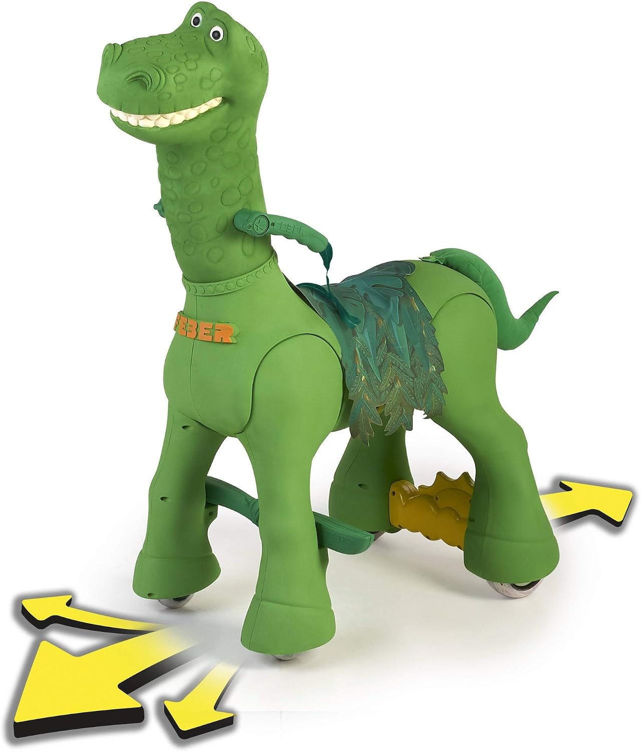 FEBER- My Friendly Dino 12 V, electronic vehicle pet dinosaur (Famosa 800012630)