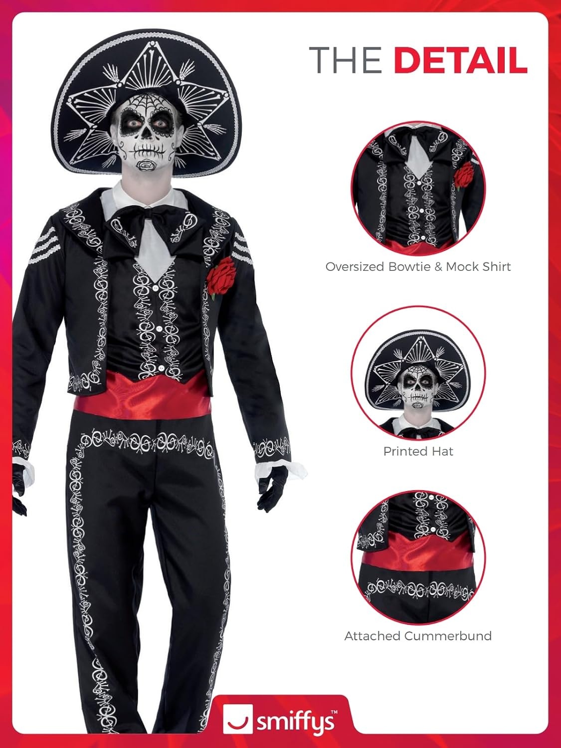Day of the Dead Senor Bones Costume - XL (XL)