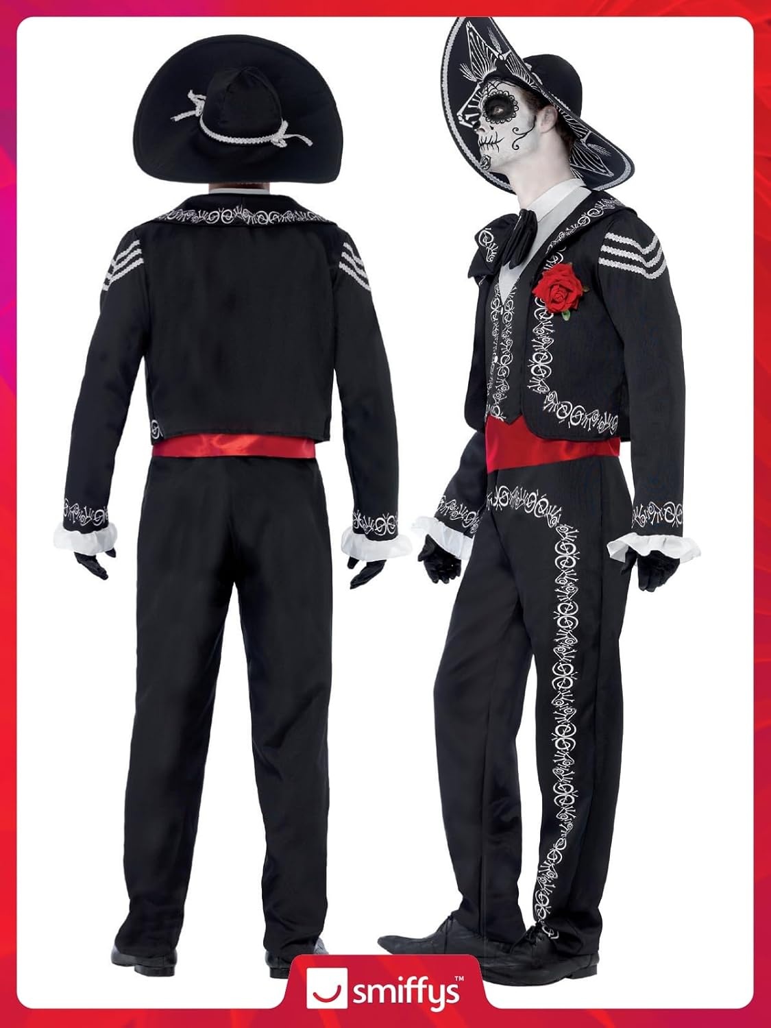 Day of the Dead Senor Bones Costume - XL (XL)
