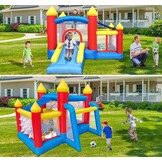 Ballsea Kinderspringkasteel met ventilator. Geschikt voor kinderen van 3 tot 8 jaar, springkasteel indoor kinderen 312×272×200cm