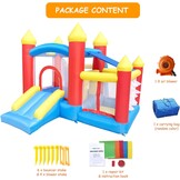 Ballsea Kinderspringkasteel met ventilator. Geschikt voor kinderen van 3 tot 8 jaar, springkasteel indoor kinderen 312×272×200cm