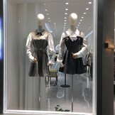 Dames Etalagepop met Afneembare Kop, Houten Armen & Verstelbare Hoogte 140-190 cm voor Kledingpresentatie Studio Winkel - Zwart