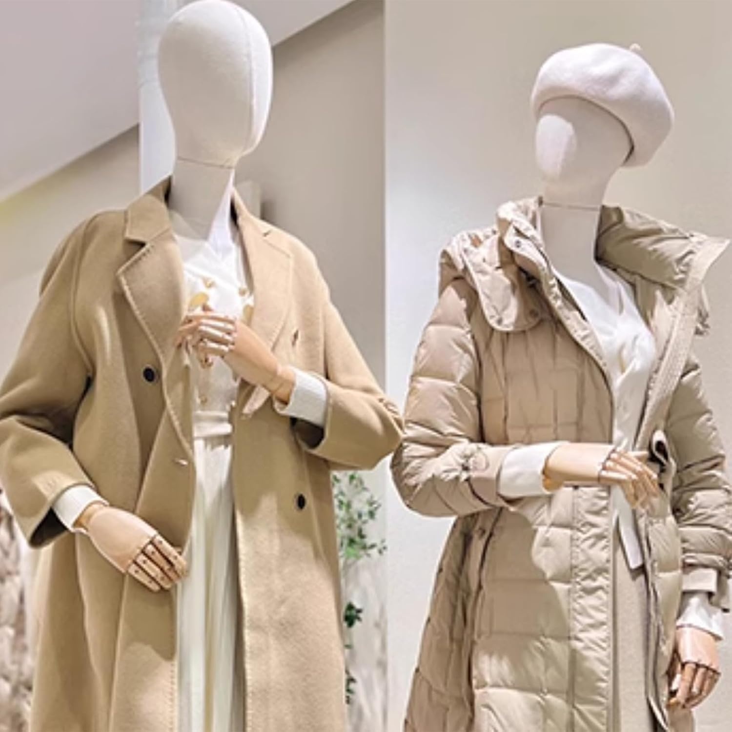 Dames Etalagepop met Afneembare Kop, Houten Armen & Verstelbare Hoogte 140-190 cm voor Kledingpresentatie Studio Winkel - Zwart