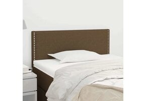 vidaXL Hoofdbord 80x5x78/88 cm stof donkerbruin