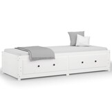 vidaXL Slaapbank zonder matras 80x200 cm massief grenenhout wit