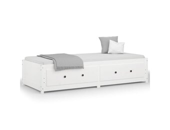 vidaXL Slaapbank zonder matras 80x200 cm massief grenenhout wit